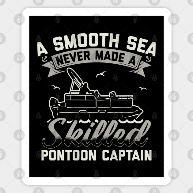 Pontoon Boat Captain | Boating Pontoons Magnet by Streetwear KKS